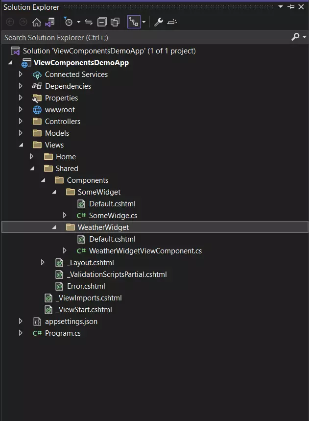 ViewComponent در Asp.net Core