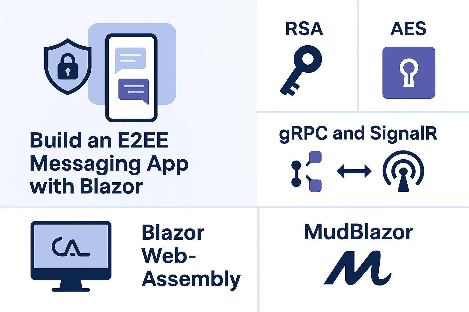 دوره ایجاد پیام‌رسان امن E2EE با Blazor و ASP.NET Core